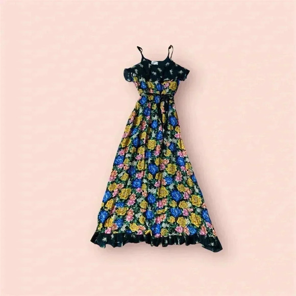 Jade by Johnny was lightweight flowy spaghetti strap maxi dress size small - Picture 6 of 12